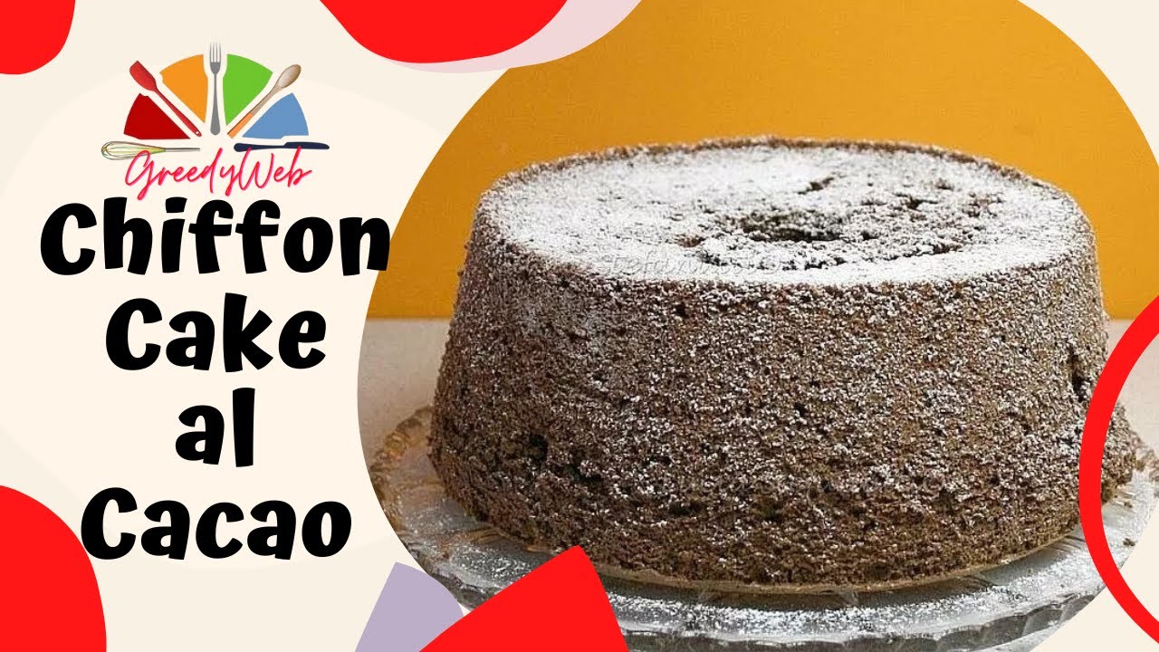 Chiffon cake al cacao - Sofficissima e golosa!