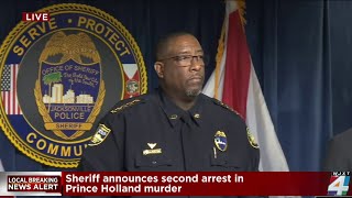 Jacksonville Sheriff T.K. Waters announces arrest of man accused of shooting, killing 13-year-ol...