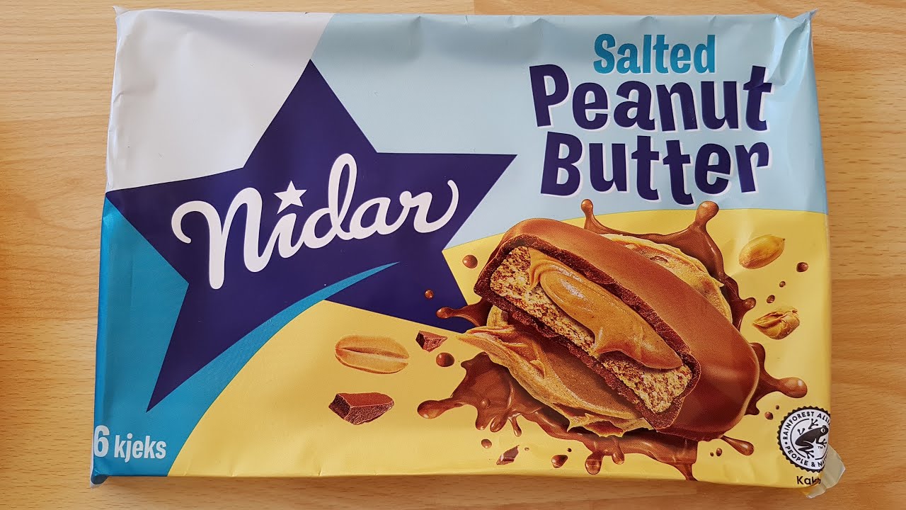 Nidar Salted Peanut Butter Biscuits With Peanut Butter Covered With Milk Chocolate