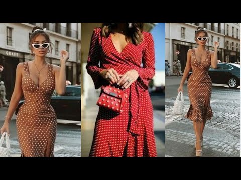 МОДНАЯ ЖЕНСКАЯ ОДЕЖДА В ГОРОШЕК💕КРАСИВЫЕ ПЛАТЬЯ В ГОРОХИ