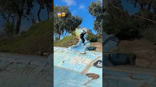 Pro Skater Shreds Abandoned WaterPark #skateboarding #skater #kickflip #viral #viralvideo #sports