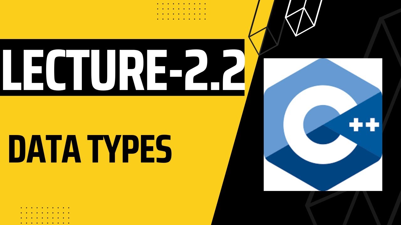 Lecture 2.2 - Data types - YouTube