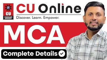 CU Online MCA Review! | Online MCA Details | Chandigarh University Online MCA | MCA Admission