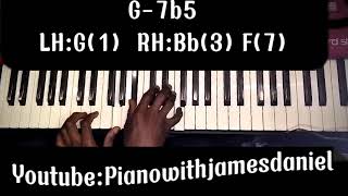 Introduction to the minor 2 5 1 Jazz voicing ( three notes voicing)
