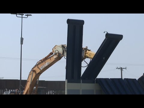 Border wall prototypes demolished in San Diego