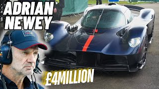 Adrian Newey driving his personal £4Million Aston Martin valkyrie with track pack in London!