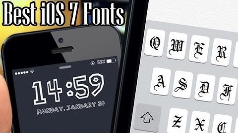 Best iOS 7 Fonts 2014