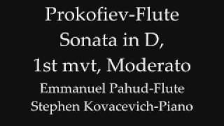 Video voorbeeld van "Prokofiev Flute Sonata, 1st mvt, Pahud"