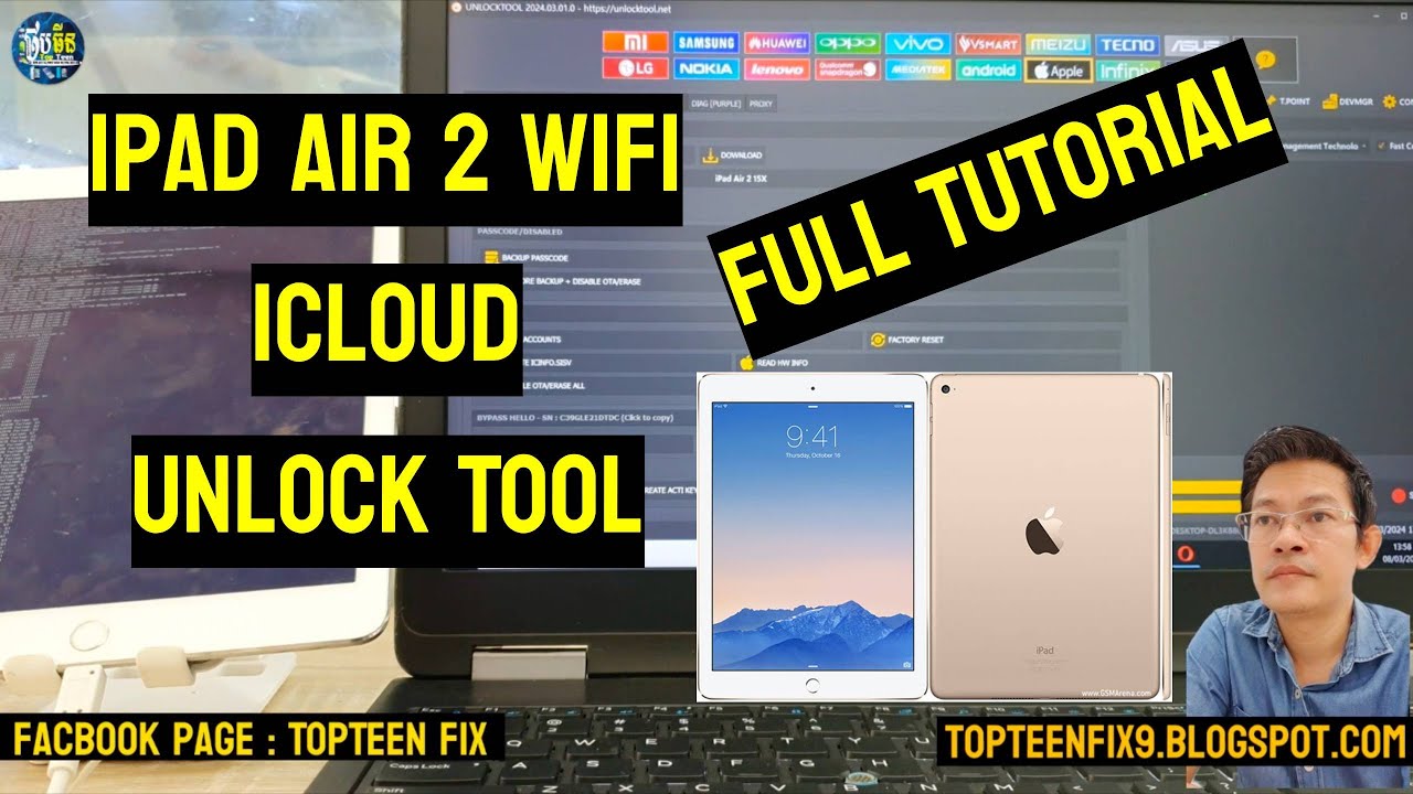iPad Air 2 iCloud UnlockTool Full Tutorial 