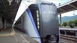 E353 系スーパーあずさ白馬駅発車