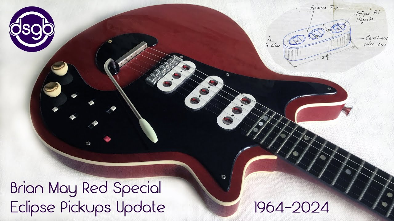 BM900 Brian May BM90 ブライアン・メイ　DUNCAN QUEEN - BRIAN MAY - SIGNATURE RED SPECIAL MINIATURE GUITAR