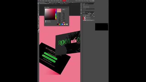Watch Me Mockup A Business Card On Photopea #graphicdesign #photopea #mockup #businesscard