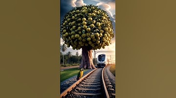 A Parrot Planted a Sitafal Tree on Railway Tracks You Won’t Believe What Happened 😢😭 #ai #parrot #yt