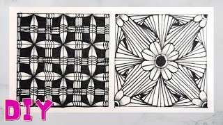 🐝 Doodle | Zentangle Art | Rysowanie Dla Relaksu Krok Po Kroku | DIY Tutorial