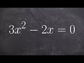 Solve by using the quadratic formula
