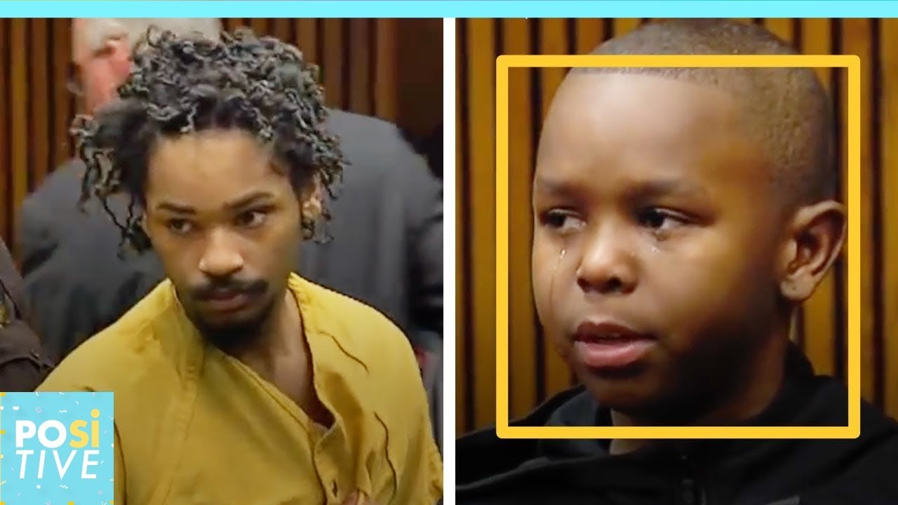 Boy cries in court in front of the criminal who silenced his father ...