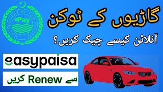 car ka token check kaise kare | online renewal | Islamabad punjab