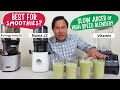 Best green smoothie made in a slow juicer or vitamix blender 