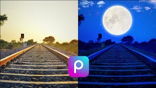 Day To Night Photo Editing in PicsArt || Picsart Tutorial screenshot 1