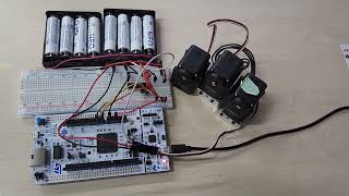 STM32 Dynamixel AX 12 Write Test - Goal Position