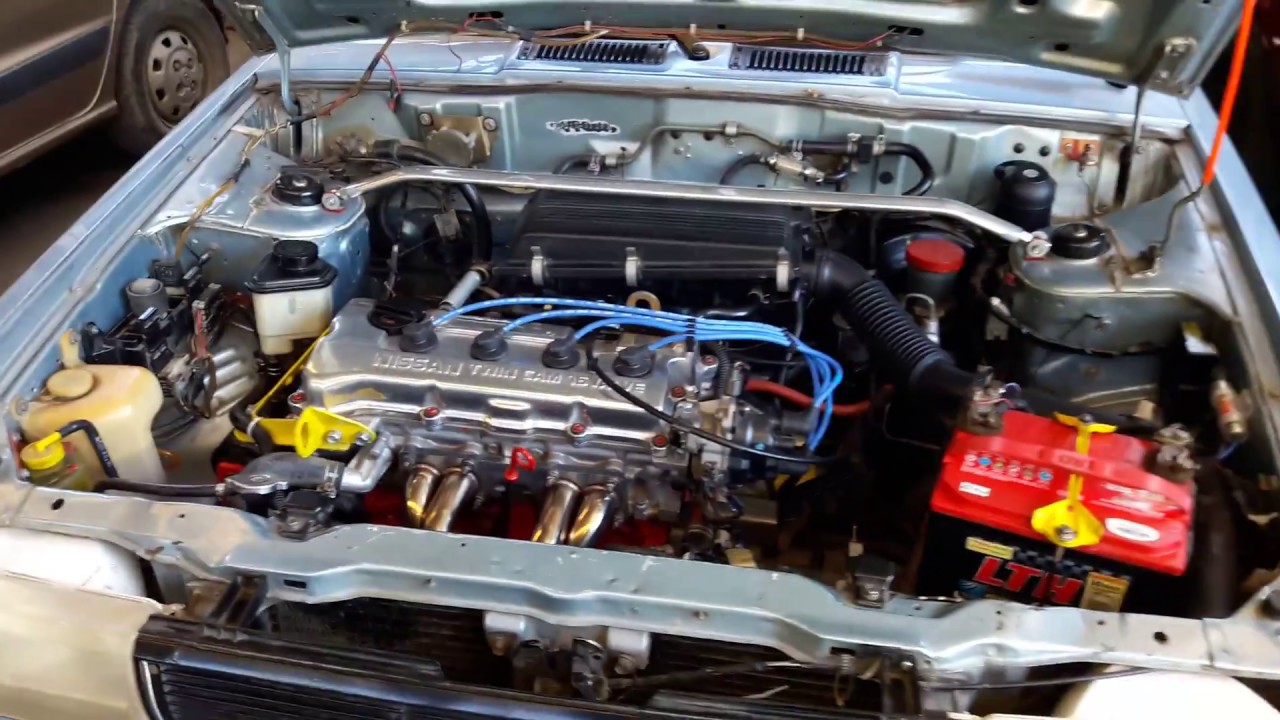 Nissan B12 swap ga16 headers - YouTube Nissan B12 swap ga16 headers - YouTube