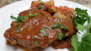 Vegan Swiss Steak Cooking Show by Kyong Weathersby