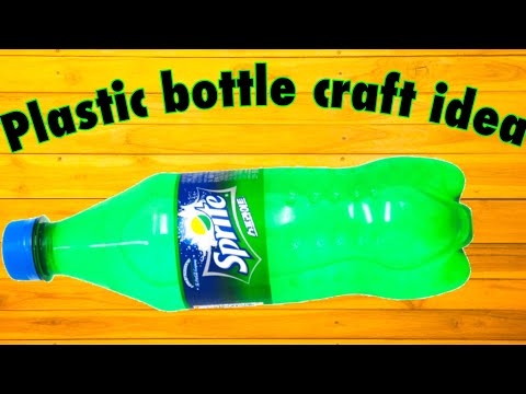 Plastic bottle piggy bank / How to make piggy bank with plastic bottle - plastic bottle craft idea