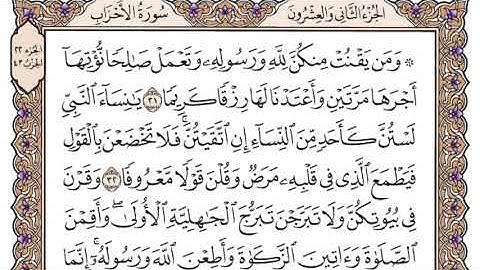 سورة الاحزاب لعام 1431 بصوت الشيخ د.عبدالعزيز بن عبدالله الأحمد