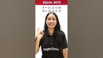 Easy Example of Equal Sets #shorts #magnetbrains