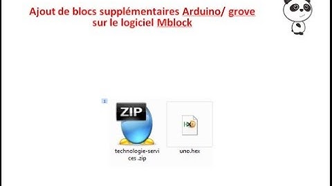 ajout de blocs "arduino/grove" pour le logiciel mblock