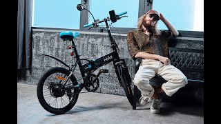 i-Bike i-Fold 21 ITA99, bicicletta elettrica, telaio pieghevole in  alluminio, ruote 20\
