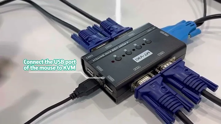 MT-460KL, MT-VIKI 4 Port VGA KVM Switch USB2.0 For Mouse Keyboard Monitor Sharing Switcher
