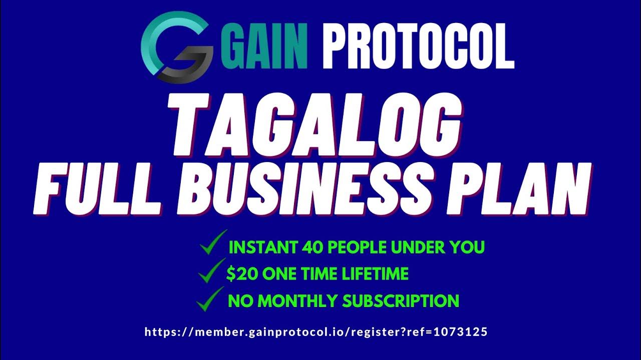 sample ng business plan tagalog