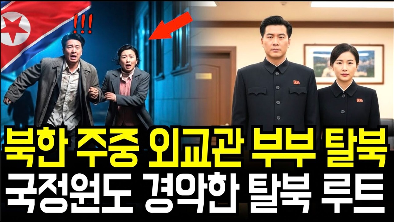 북한 주중 베이징 외교관 부부가 탈북하였습니다. 그 탈북루트를 보고 국정원도 경악을 해버리는데....