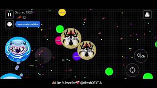 The Best Gameplay👀 (AGARIO MOBILE)🎏 #agario #agariomobile #viral #viralvideo @Akash03YT #shorts 