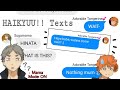 Hinata sent a text to WHO?! | Haikyuu!! Texts [Kay-pop with Anime]
