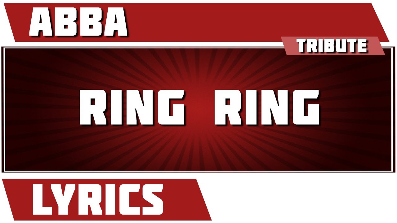 Ring Ring - Abba tribute - Lyrics - YouTube