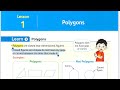 ماث 3 ابتدائي لغات المعاصر Math Grade 3 Lesson 1 Chapter 4 Polygons 