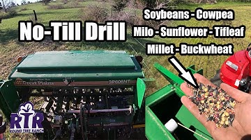 Foodplot Project - NO-TILL DRILL Planting a Summer Blend - Kansas 2020 - Part 3