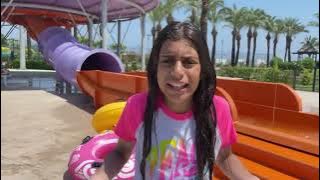 Deema and Sally Learn the rules and Safety at the waterpark playground