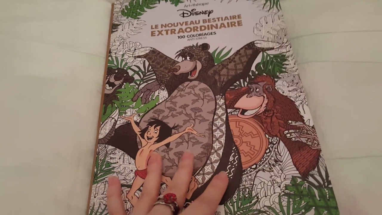 Art Thérapie Disney Le Nouveau Bestiaire Extraordinaire 100 coloriages ANTI STRESS