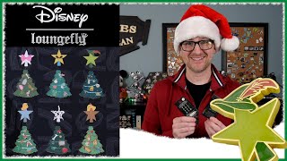 Disney Pin Unboxing 🎄 Loungefly Christmas Tree Mystery Pins