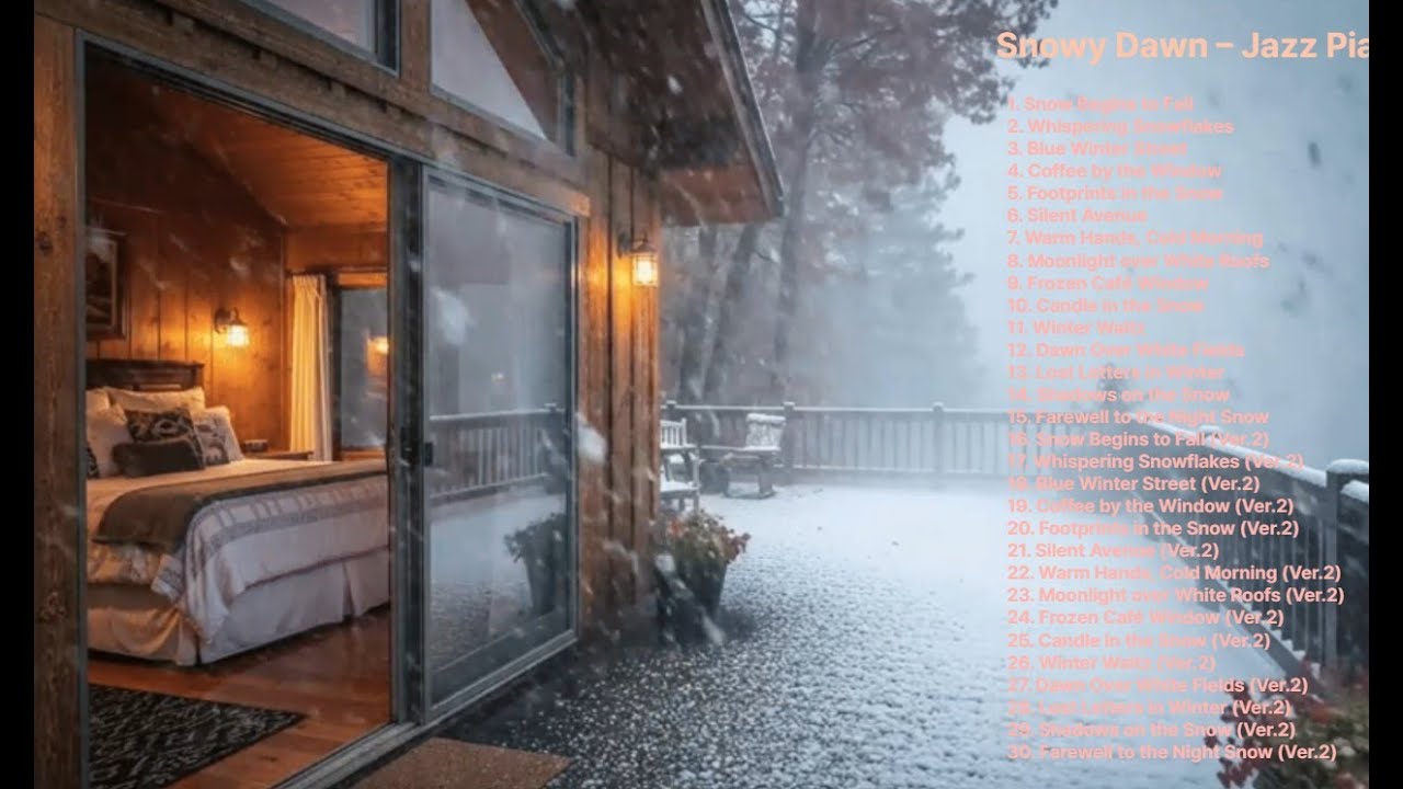 Snowy Dawn – Jazz Piano 30-Track Playlist