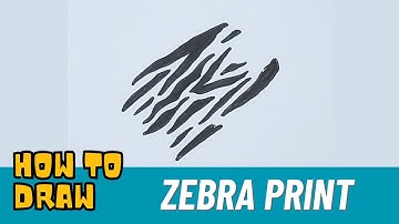 How to Draw Zebra Print