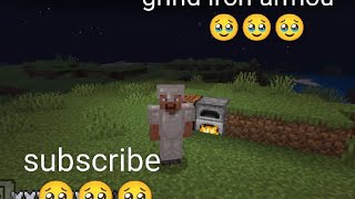 Minecraft grind on iron armour##minecraft #nothingimposibleinthisworld 