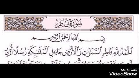 سورة فاطر المصحف المعلم بصوت القارئ الطبيب حسنى عبدالعال HD