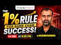 The 1% Rule for Bank Exam Success! By Mahendravarman sir