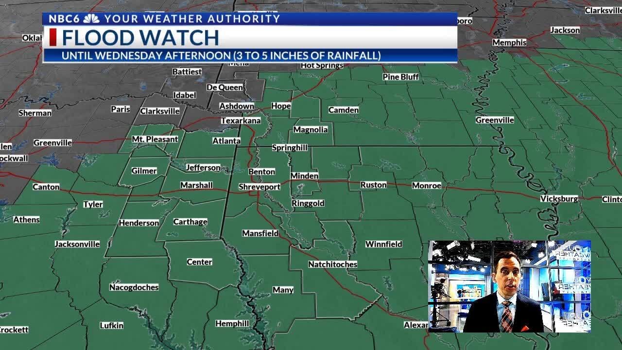 A Flood Watch is in effect until Wednesday afternoon - YouTube