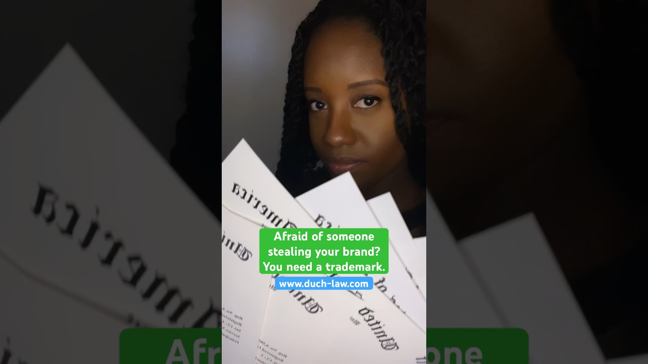 Afraid of someone stealing your brand? You need a trademark. www.duchlaw.con YouTube Afraid of someone stealing your brand? You need a trademark. www.duchlaw.con YouTube