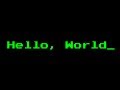 Hello, World Program in 35 Languages